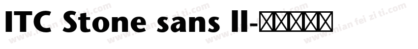 ITC Stone sans ll字体转换